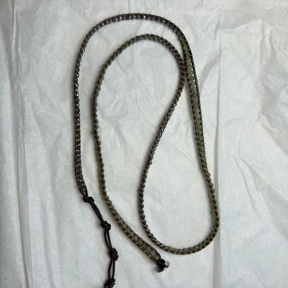 Victoria Emerson Leather Beaded Wrap Bracelet - Picture 9 of 9